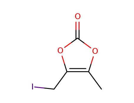 Molecular Structure of 80841-79-8 (1,3-Dioxol-2-one, 4-(iodomethyl)-5-methyl-)