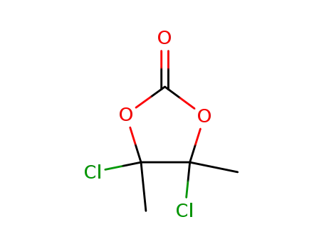 Molecular Structure of 129482-56-0 (4,5-Dichloro-4,5-dimethyl-1,3-dioxolan-2-one)