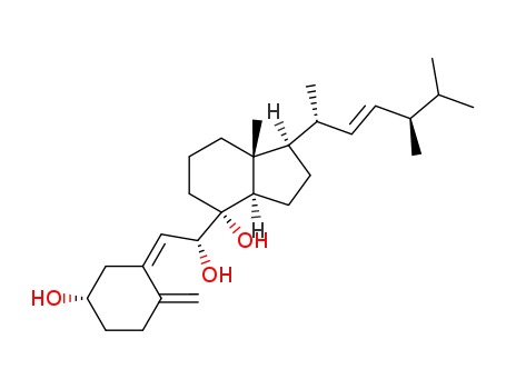 Molecular Structure of 84985-78-4 ((3β,5Z,7R,8α,22E)-9,10-Secoergosta-5,10(19),22-triene-3,7,8-triol)
