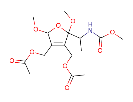 Acetic acid 4-acetoxymethyl-2,5-dimethoxy-2-(1-methoxycarbonylamino-ethyl)-2,5-dihydro-furan-3-ylmethyl ester