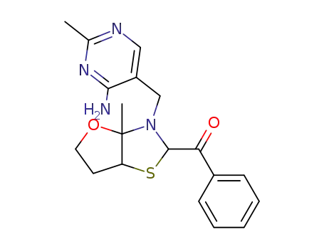[3-(4-amino-2-methyl-pyrimidin-5-ylmethyl)-3a-methyl-hexahydro-furo[2,3-d]thiazol-2-yl]-phenyl-methanone