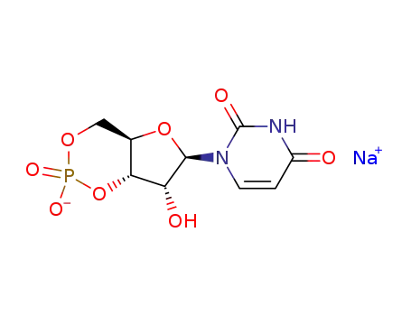 Uridine, cyclic3',5'-(hydrogen phosphate), monosodium salt (9CI)