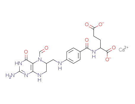 Molecular Structure of 1492-18-8 (Calcium folinate)