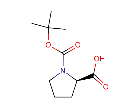 Molecular Structure of 37784-17-1 (N-Boc-D-proline)