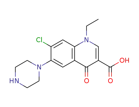 7-chloro-1-ethyl-1,4-dihydro-4-oxo-6-(1-piperazinyl)quinoline-3-carboxylic acid