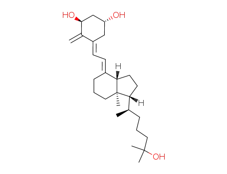 Molecular Structure of 73837-24-8 (5-{2-[1-(5-Hydroxy-1,5-dimethyl-hexyl)-7a-methyl-octahydro-inden-4-ylidene]-ethylidene}-4-methylene-cyclohexane-1,3-diol)