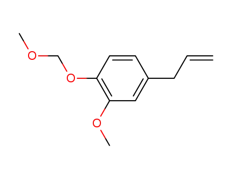 Molecular Structure of 143654-03-9 (Benzene, 2-methoxy-1-(methoxymethoxy)-4-(2-propenyl)-)