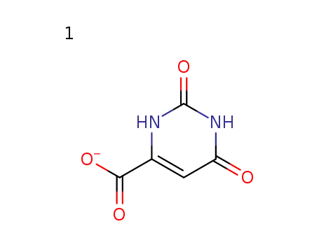 2,6-Dioxo-1,2,3,6-tetrahydro-pyrimidine-4-carboxylic acid anion