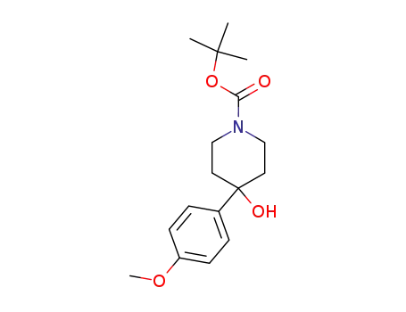 tert-butyl 4-hydroxy-4-(4-methoxyphenyl)-1-piperidinecarboxylate