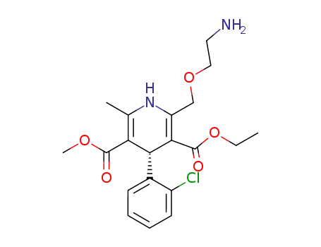 Molecular Structure of 103129-81-3 (d-Amlodipine)