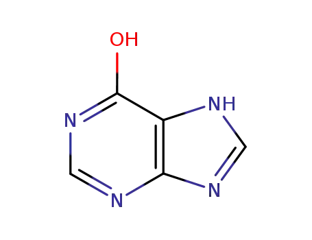 Molecular Structure of 68-94-0 (6-Hydroxypurine)
