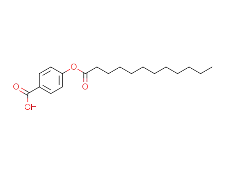 Molecular Structure of 56670-30-5 (Benzoic acid, 4-[(1-oxododecyl)oxy]-)
