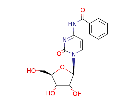 Molecular Structure of 13089-48-0 (N-Benzoylcytidine)