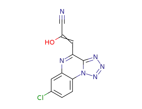7-chloro-4-(2-cyano-2-hydroxyvinyl)tetrazolo<1,5-a>quinoxaline