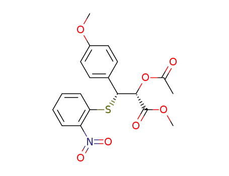 (2R,3R)-2-Acetoxy-3-(4-methoxy-phenyl)-3-(2-nitro-phenylsulfanyl)-propionic acid methyl ester