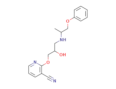 2-[2-Hydroxy-3-(1-methyl-2-phenoxy-ethylamino)-propoxy]-nicotinonitrile