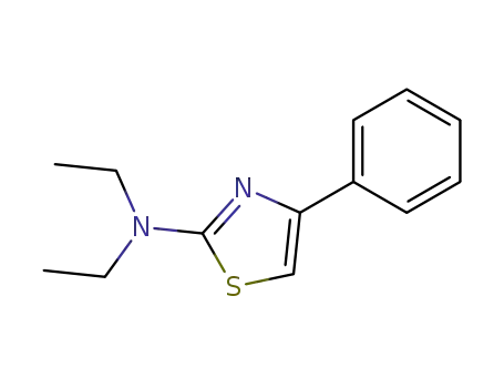 Molecular Structure of 75654-98-7 (N,N-diethyl-4-phenylthiazol-2-amine)