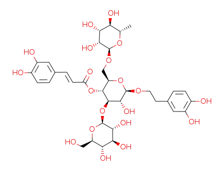 3,4-dihydroxy-β-phenethyl-O-β-D-glucopyranosyl-(1->3)-O-α-rhamnopyranosyl-(1->6)-4-caffeoyl-β-D-glucopyranoside