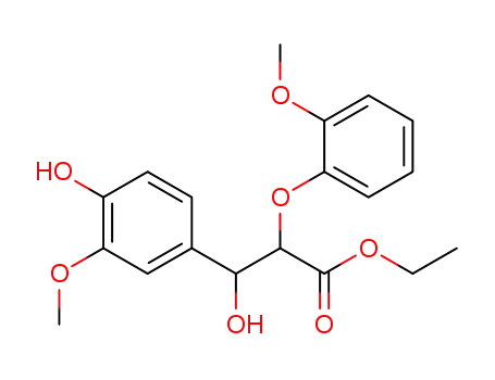 ethyl 2-(2'-methoxyphenoxy)-3-hydroxy-3-(4''-hydroxy-3''-methoxyphenyl) propanoate
