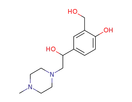 2-Hydroxymethyl-4-[1-hydroxy-2-(4-methyl-piperazin-1-yl)-ethyl]-phenol