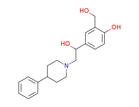 2-Hydroxymethyl-4-[1-hydroxy-2-(4-phenyl-piperidin-1-yl)-ethyl]-phenol