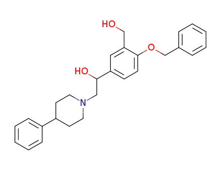 1-(4-Benzyloxy-3-hydroxymethyl-phenyl)-2-(4-phenyl-piperidin-1-yl)-ethanol