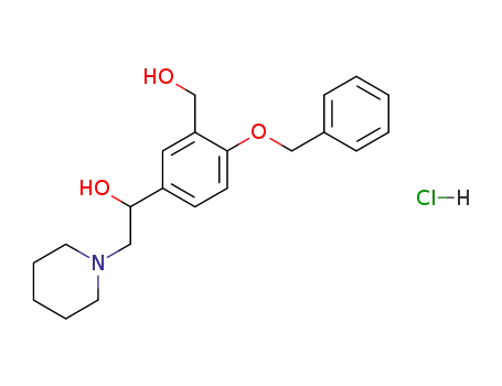1-(4-Benzyloxy-3-hydroxymethyl-phenyl)-2-piperidin-1-yl-ethanol; hydrochloride
