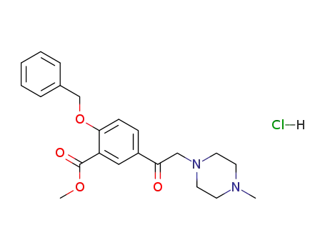 2-Benzyloxy-5-[2-(4-methyl-piperazin-1-yl)-acetyl]-benzoic acid methyl ester; hydrochloride