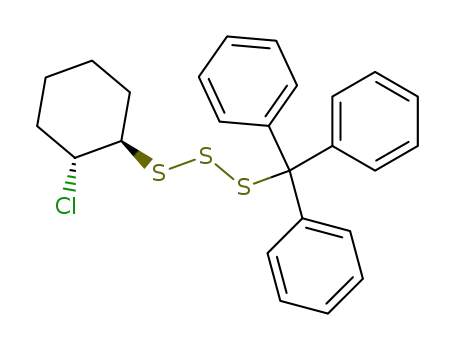 trans-2-chloro-1-(triphenylmethyltrithio)cyclohexane
