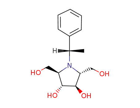 N-<(S)-α-Methylbenzyl>-2,5-anhydro-2,5-imino-D-mannitol