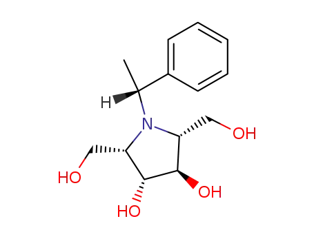 N-<(R)-α-Methylbenzyl>-2,5-anhydro-2,5-imino-D-glucitol