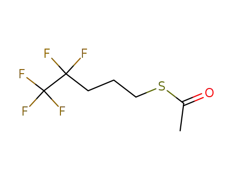 Molecular Structure of 160598-75-4 (Ethanethioic acid, S-(4,4,5,5,5-pentafluoropentyl) ester)