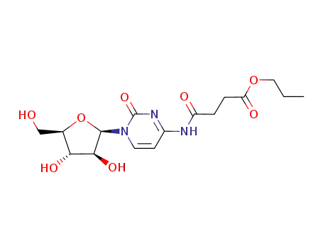 N-[1-((2R,3S,4S,5R)-3,4-Dihydroxy-5-hydroxymethyl-tetrahydro-furan-2-yl)-2-oxo-1,2-dihydro-pyrimidin-4-yl]-succinamic acid propyl ester