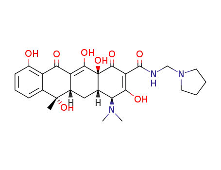 2-Naphthacenecarboxamide,4-(dimethylamino)-1,4,4a,5,5a,6,11,12a-octahydro-3,6,10,12,12a-pentahydroxy-6-methyl-1,11-dioxo-N-(1-pyrrolidinylmethyl)-,(4S,4aS,5aS,6S,12aS)-