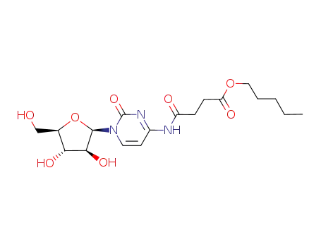 N-[1-((2R,3S,4S,5R)-3,4-Dihydroxy-5-hydroxymethyl-tetrahydro-furan-2-yl)-2-oxo-1,2-dihydro-pyrimidin-4-yl]-succinamic acid pentyl ester