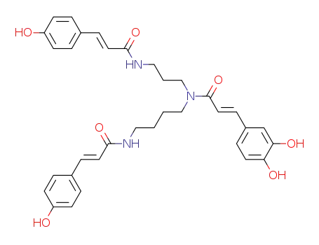 N1,N5-di-p-coumaroyl-N10-caffeoylspermidine