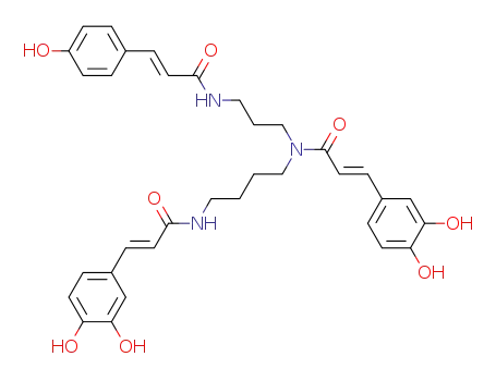 N1-p-coumaroyl-N5,N10-dicaffeoylspermidine