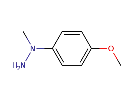 Molecular Structure of 35292-54-7 (Hydrazine, 1-(4-methoxyphenyl)-1-methyl-)