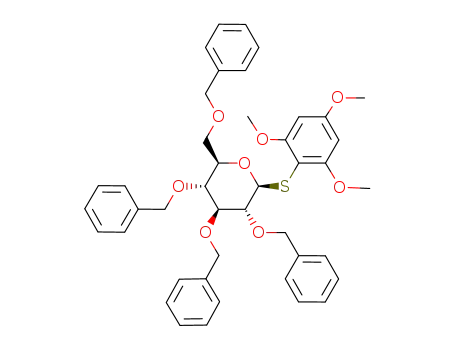 2',4',6'-Trimethoxyphenyl 2,3,4,6-tetra-O-benzyl-1-thio-β-D-glucopyranoside
