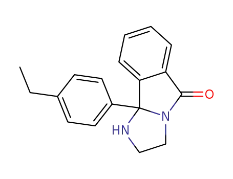 Molecular Structure of 5983-41-5 (5H-Imidazo[2,1-a]isoindol-5-one,
9b-(4-ethylphenyl)-1,2,3,9b-tetrahydro-)