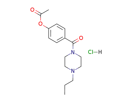 Acetic acid 4-(4-propyl-piperazine-1-carbonyl)-phenyl ester; hydrochloride