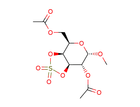 Acetic acid (3aS,4R,6S,7R,7aR)-4-acetoxymethyl-6-methoxy-2,2-dioxo-tetrahydro-2λ6-[1,3,2]dioxathiolo[4,5-c]pyran-7-yl ester