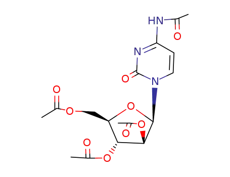 Molecular Structure of 6742-08-1 (4-(acetylamino)-1-(2,3,5-tri-O-acetyl-beta-D-arabinofuranosyl)pyrimidin-2(1H)-one)