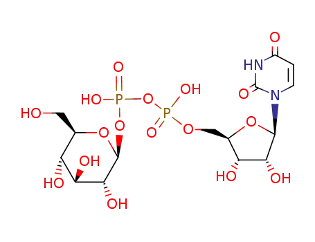 diphosphoric acid 1''-β-D-[1'']glucopyranosyl ester 2-(uridin-5'-yl)ester