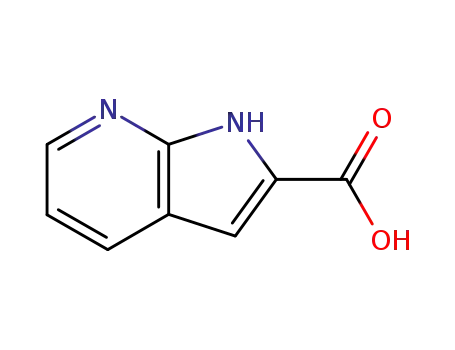 Molecular Structure of 136818-50-3 (1H-Pyrrolo[2,3-b]pyridine-2-carboxylic acid)