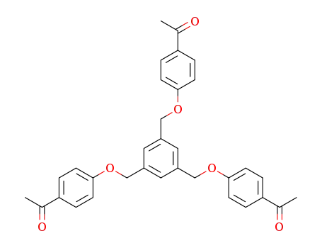 Molecular Structure of 199865-07-1 (Ethanone,
1,1',1''-[1,3,5-benzenetriyltris(methyleneoxy-4,1-phenylene)]tris-)