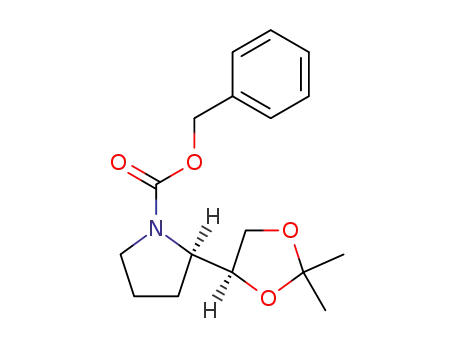 (2R,4'S)-N-Benzyloxycarbonyl-2-(2',2'-dimethyl-1',3'-dioxolan-4'-yl)pyrrolidine