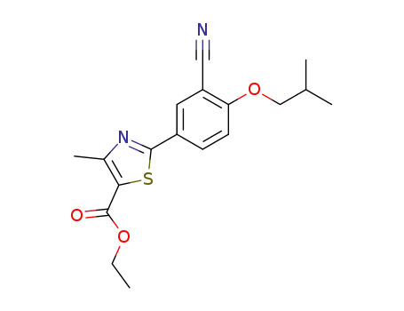 5-Thiazolecarboxylicacid, 2-[3-cyano-4-(2-methylpropoxy)phenyl]-4-methyl-, ethyl ester