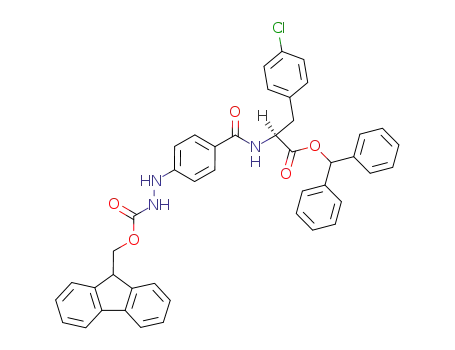 (S)-3-(4-Chloro-phenyl)-2-{4-[N'-(9H-fluoren-9-ylmethoxycarbonyl)-hydrazino]-benzoylamino}-propionic acid benzhydryl ester