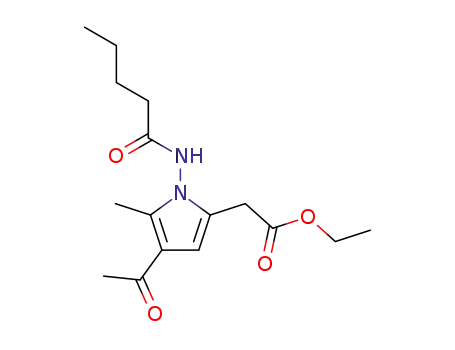 (4-acetyl-5-methyl-1-pentanoylamino-1H-pyrrol-2-yl)-acetic acid ethyl ester